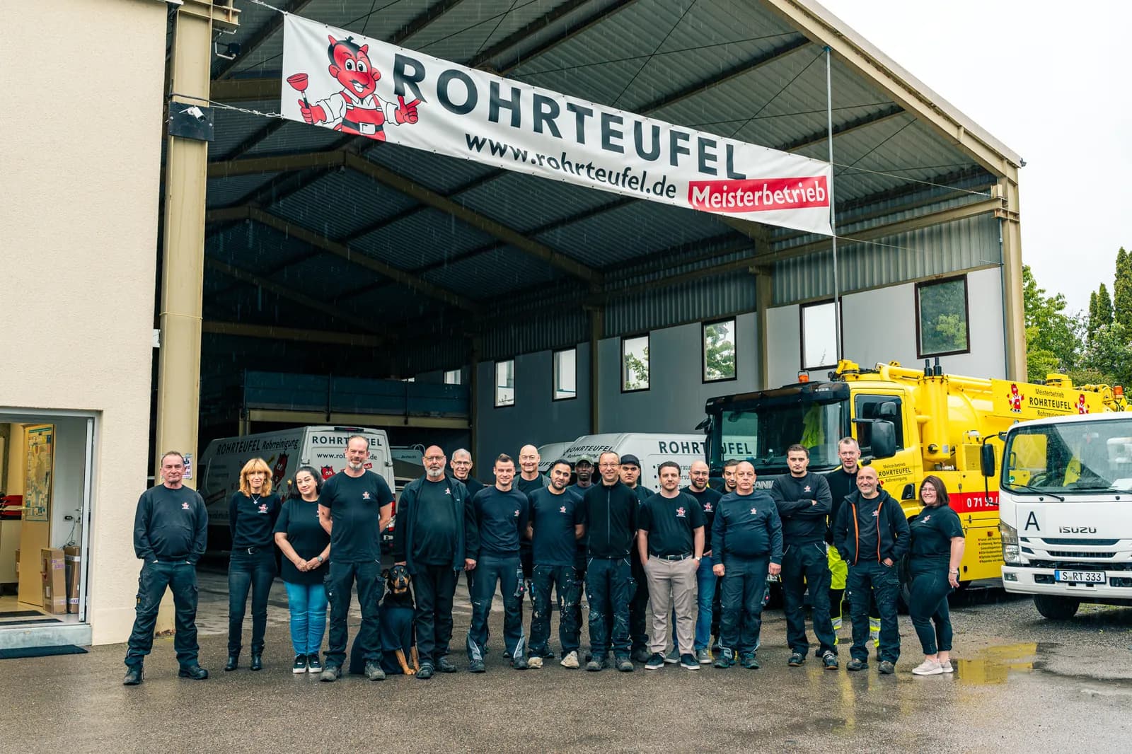 Team der Rohrteufel GmbH bei der Arbeit